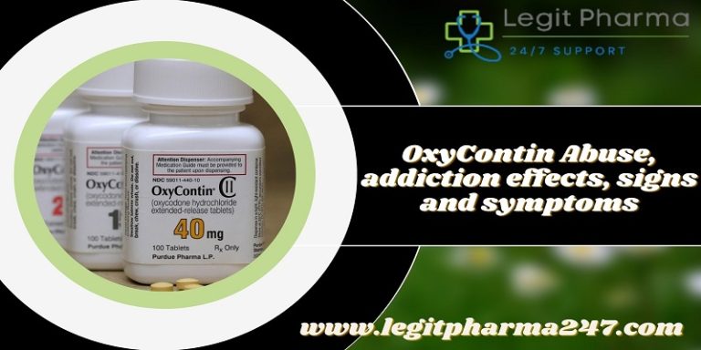 OxyContin Abuse, addiction effects, signs and symptoms